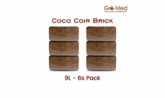 Coco Coir Brick 9L - 6s Pack