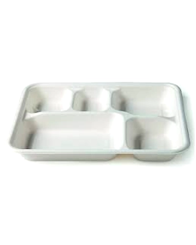 Bagasse 5 Compartment Tray Packet of 50 Tray-3