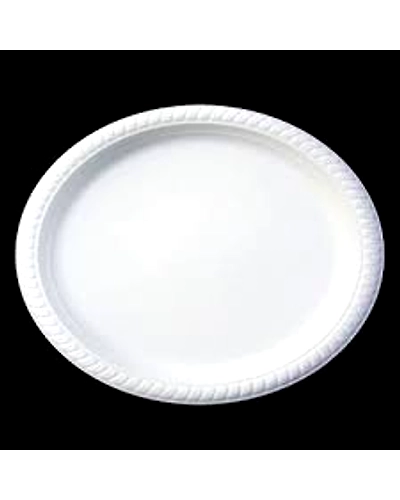 Bagasse 12&quot; Plain Plate Packet of 50 Plates-1
