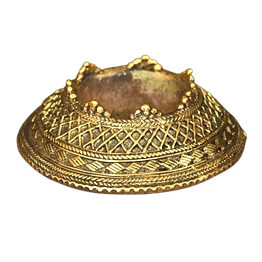 ornate india brass ashtray – handcrafted tribal utility decor