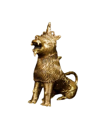 Odisha Brass &amp; Bell Metal Lion (Dhokra)-12656771