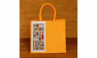 Designer Jute Tote Bag for Everyday Use & Eco-Friendly Packaging