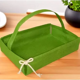 jute gift basket with handle – eco-friendly packaging & storage