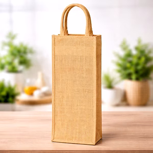 Jute Bottle Bags – Eco-Friendly Wine & Gift Packaging