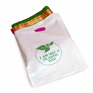 Compostable D-Cut Carry Bags – Eco-Friendly Retail Packaging