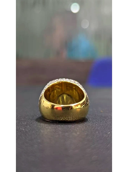 IGI Certified 1.5ct Round VVS Lab Grown Diamond VS1 Mens 18K Yellow Gold Ring-YELLOW GOLD-7-18K YELLOW GOLD-3