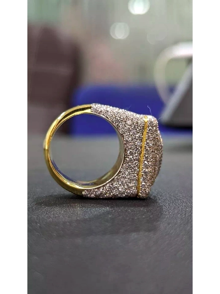 IGI Certified 2ct Round VVS Lab Grown Diamond VS1 Men's 18K Yellow Gold Ring-YELLOW GOLD-7-18K YELLOW GOLD-3