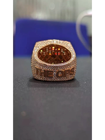 Lowes Men's Hip-Hop 18k gold VS1 GIA Certified Lab Grown Diamond Statement Ring-YELLOW GOLD-7-18K YELLOW GOLD-3