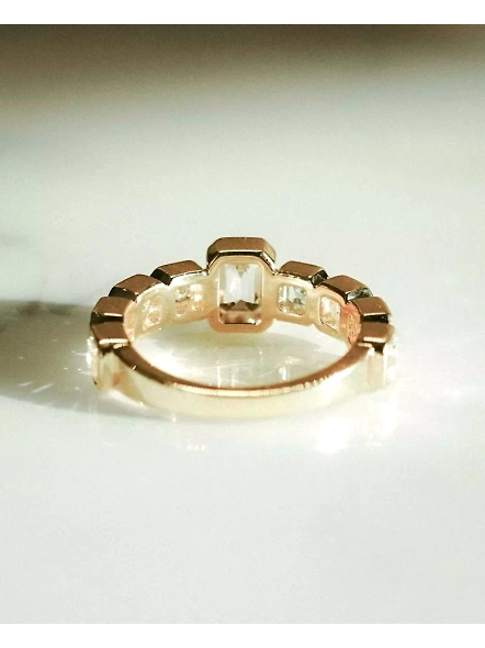 IGI Certified 0.50ct Emerald VS1 Lab Grown Diamond 18K Rose Gold Engagement Ring-YELLOW GOLD-7-18K YELLOW GOLD-5