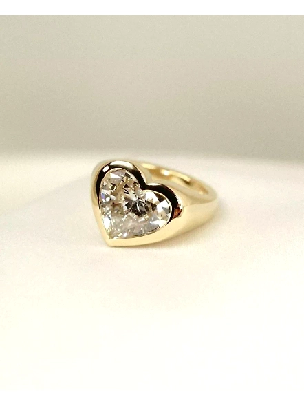 IGI Certified 2.00ct Heart VS1 Lab Grown Diamond 18K Rose Gold Engagement Ring