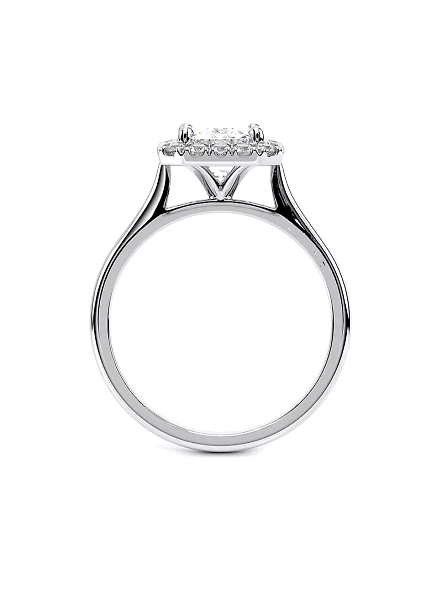 IGI Certified 1.5ct Emerald Cut VVS1 Lab Grown CVD Diamond 18K White Gold Ring-WHITE GOLD-7-18K WHITE GOLD-2