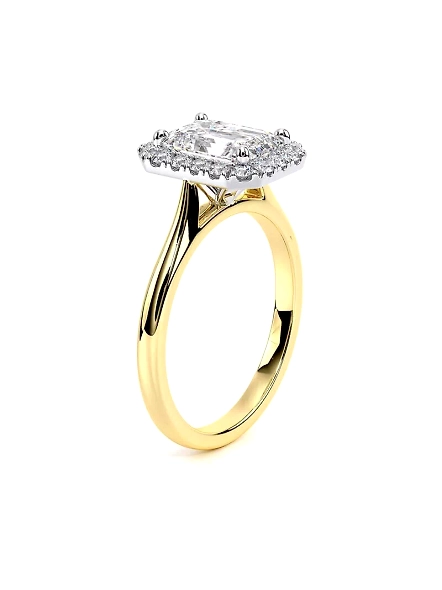IGI Certified 1.5ct Emerald Cut VVS1 Lab Grown CVD Diamond 18K Yellow Gold Ring-YELLOW GOLD-7-18K YELLOW GOLD