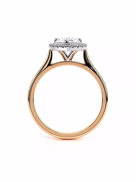 IGI Certified 1.5ct Pear VVS Lab Grown CVD Diamond 18K Rose Gold Handmade Ring-ROSE GOLD-7-18K ROSE GOLD-2