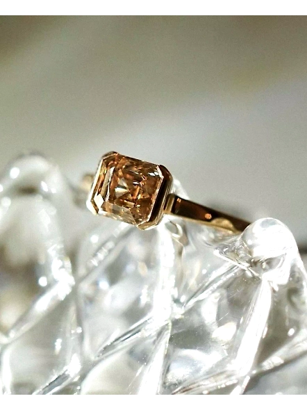 IGI Certified 1.00ct Asscher VS1 Lab Grown Diamond 18K Rose Gold Engagement Ring-FRNG18KLGD43