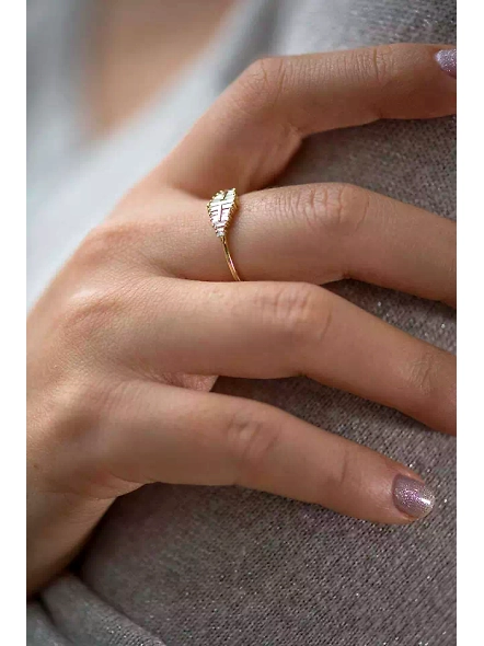0.4ct Baguette Cut Cluster Lab Grown Diamond Unique Engagement Ring Gift For Her-YELLOW GOLD-7-18K YELLOW GOLD-3