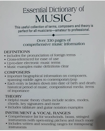 Essential Dictionary of Music-1