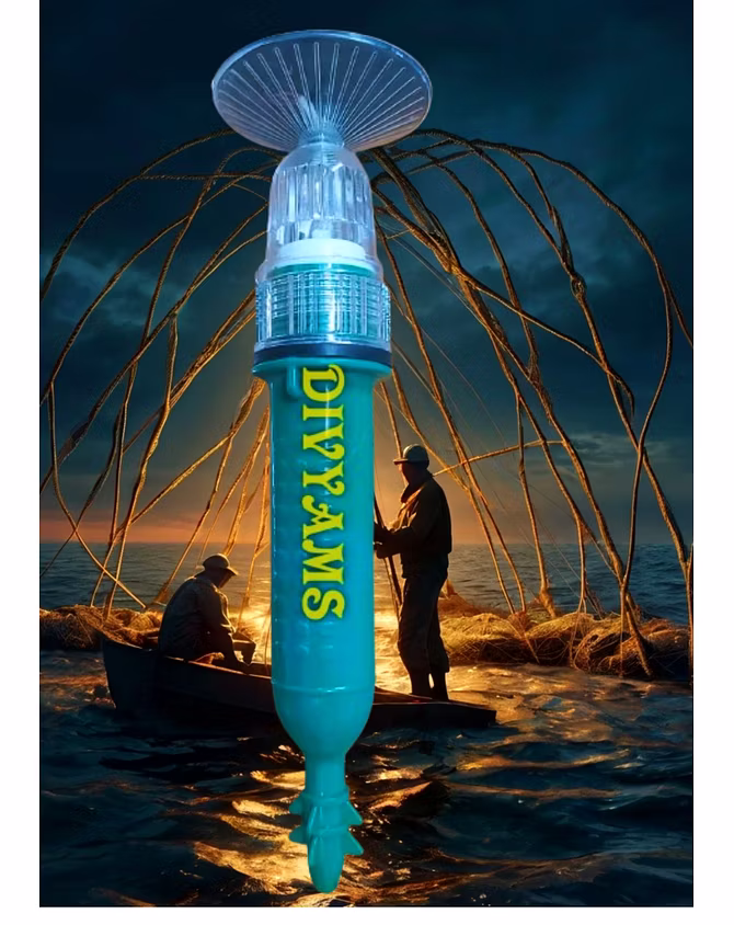 Solar type fishing net signal lights-1