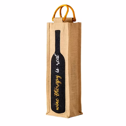 Burlap Bags For Wine/Water Bottles-12179656