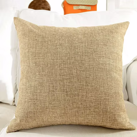 Burlap Cushion Covers Made Of Natural Jute-12181676
