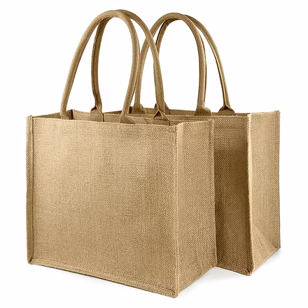 Jute/Burlap Shopping Bags-2