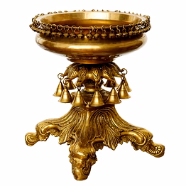 urli bowl with hanging bells and ghungroos