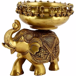 brass elephant urli