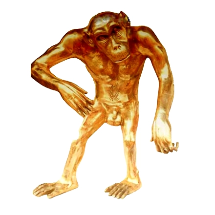 Brass Sculpture Monkey  - Regal Home Decor-12311964