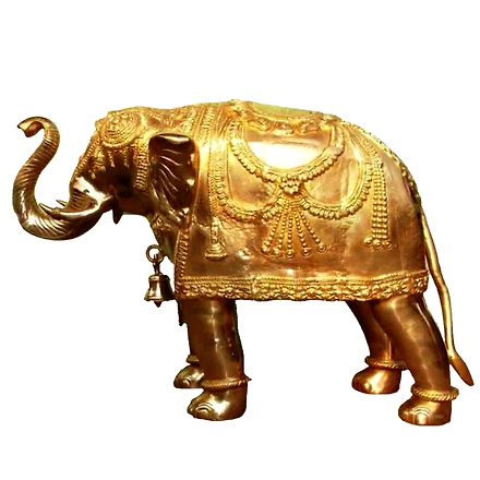 Brass Sculpture Elephant - Regal Home Decor-12311994