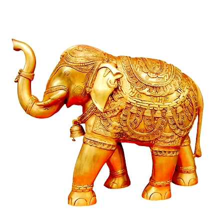Brass Elephant  Sculpture- Regal Home Decor-12312000