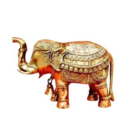 Brass Elephant  Sculpture- Regal Home Decor-12312036
