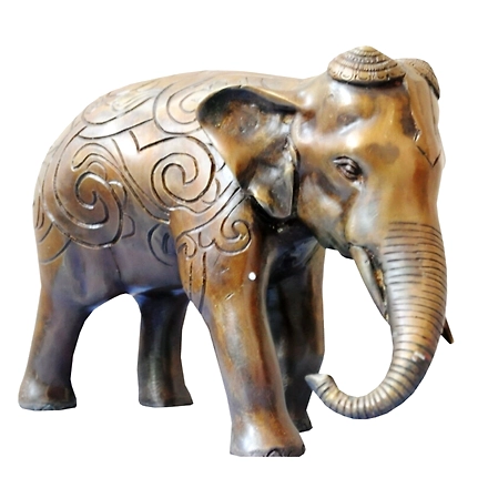 Graceful Brass Elephant Statue&quot;-12312084