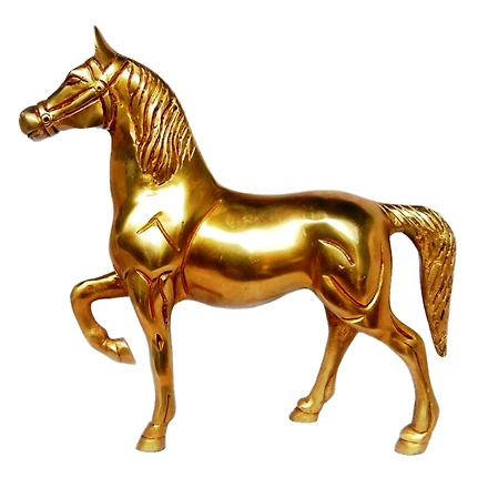 Majestic Brass Horse Sculpture Statue&quot;-12312708