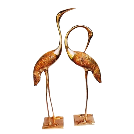 Graceful Brass Crane Sculpture&quot;-12312738