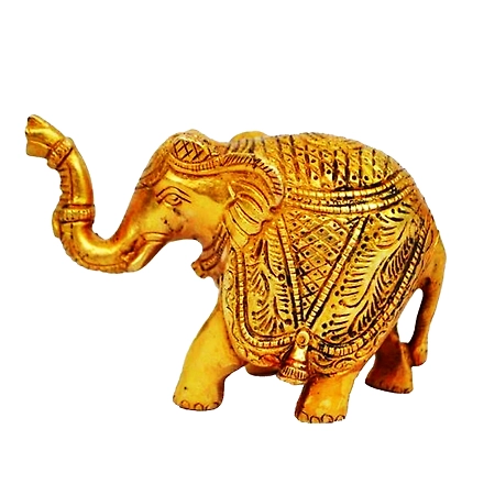 Charming Brass Elephant Sculpture-12312744