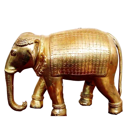 &quot;Majestic Brass Elephant Sculpture&quot;-12312752