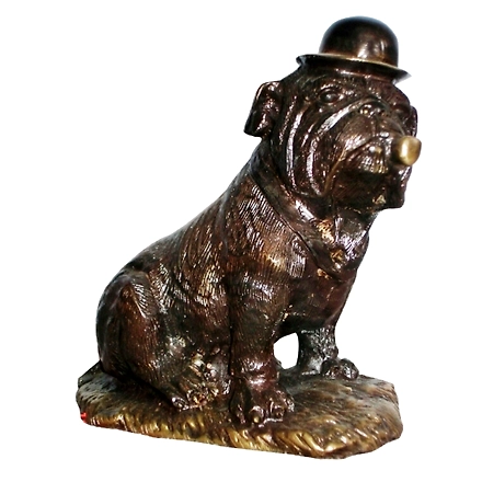 Brass Dog Statue-12318756