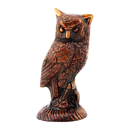 Majestic Brass Owl Statue-12318782