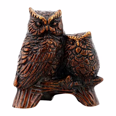 charming brass owl figurine