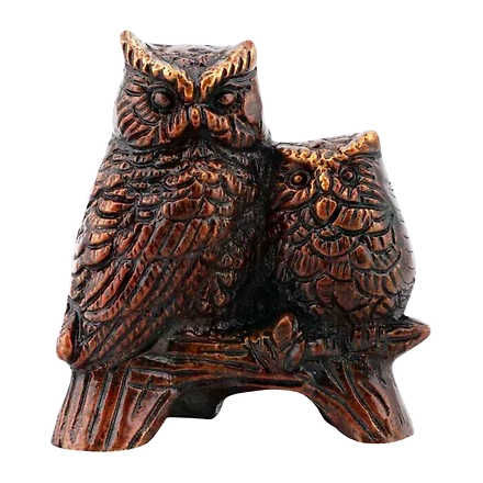 Charming Brass Owl Figurine-12318784