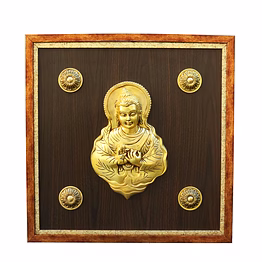 buddha face frame brass & resin for collectible handicraft pif-2635