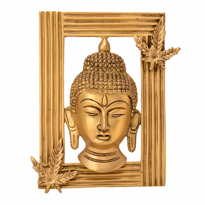 decorative buddha frame brass for collectible handicraft art pif-2641