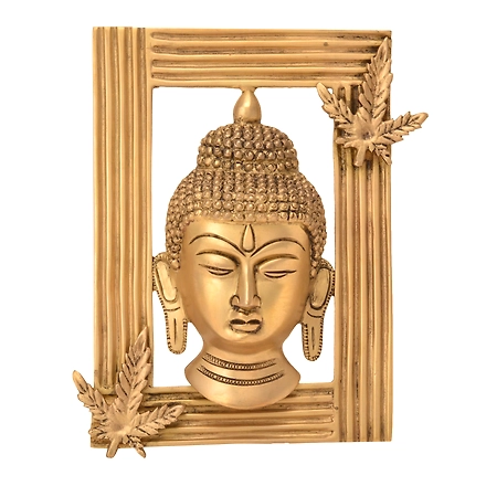 Decorative Buddha Frame Brass For Collectible Handicraft Art PIF-2641-12223758