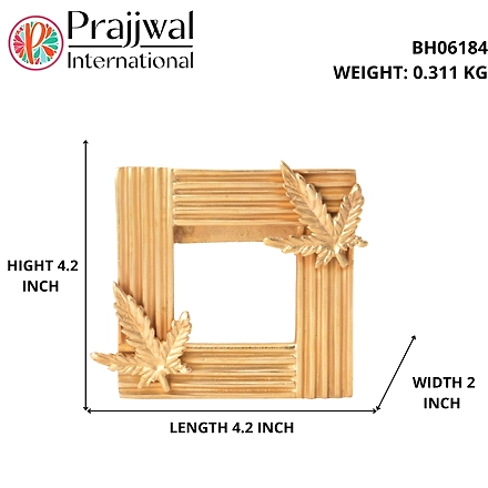 Decorative Photo Frame Brass For Collectible Handicraft Art PIF-2642-1