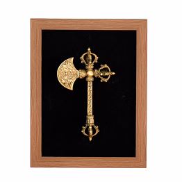 farsi vajra axe frame brass & resin for handicraft art pif-2647