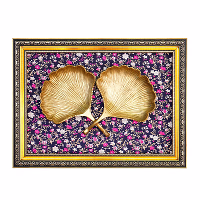 flower frame brass & resin for collectible handicraft art pif-2651