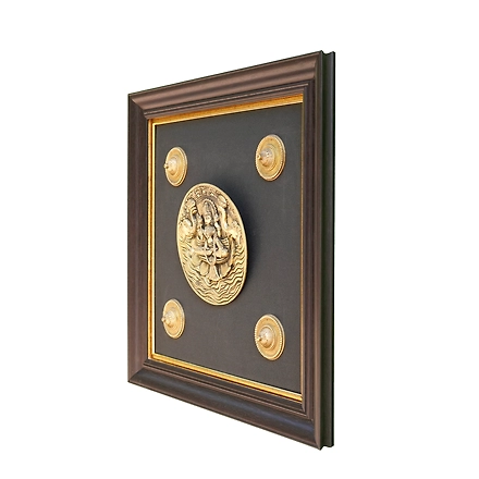 Gaj Laxmi Wall Hanging Brass &amp; Rasin For Handicraft Art PIF-2654-2