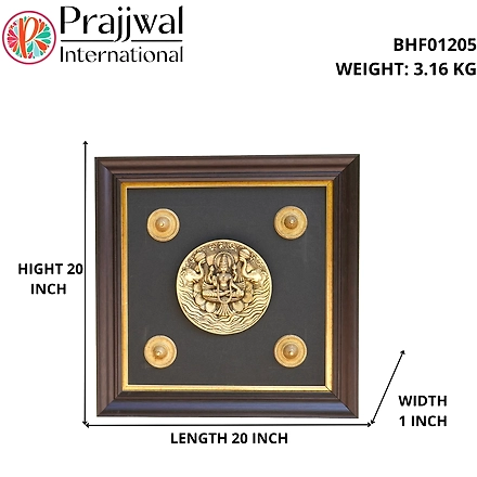 Gaj Laxmi Wall Hanging Brass &amp; Rasin For Handicraft Art PIF-2654-3
