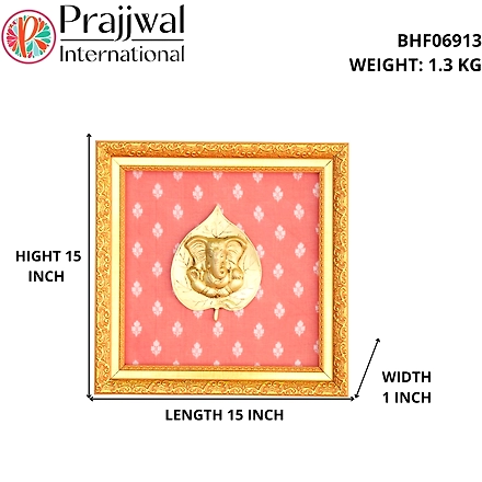 Pan Ganesh Frame Brass &amp; Resin For Handicraft Art PIF-2675-2