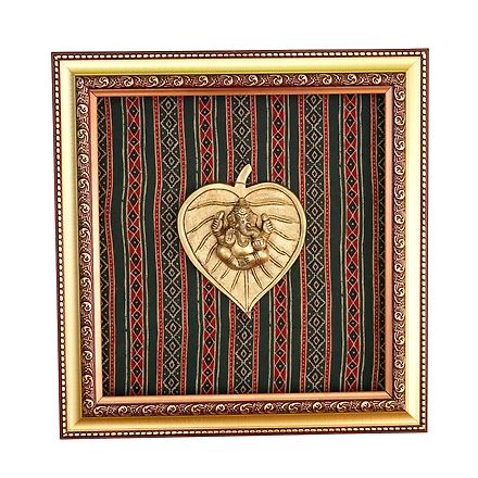 Pan Ganesh Wall Hanging Frame Brass &amp; Resin For Handicraft Art PIF-2676-12226988