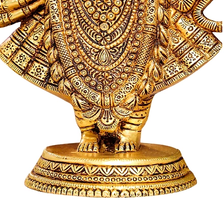 BRASS LORD SHRI NATH JI IDOL (13 INCH)-5
